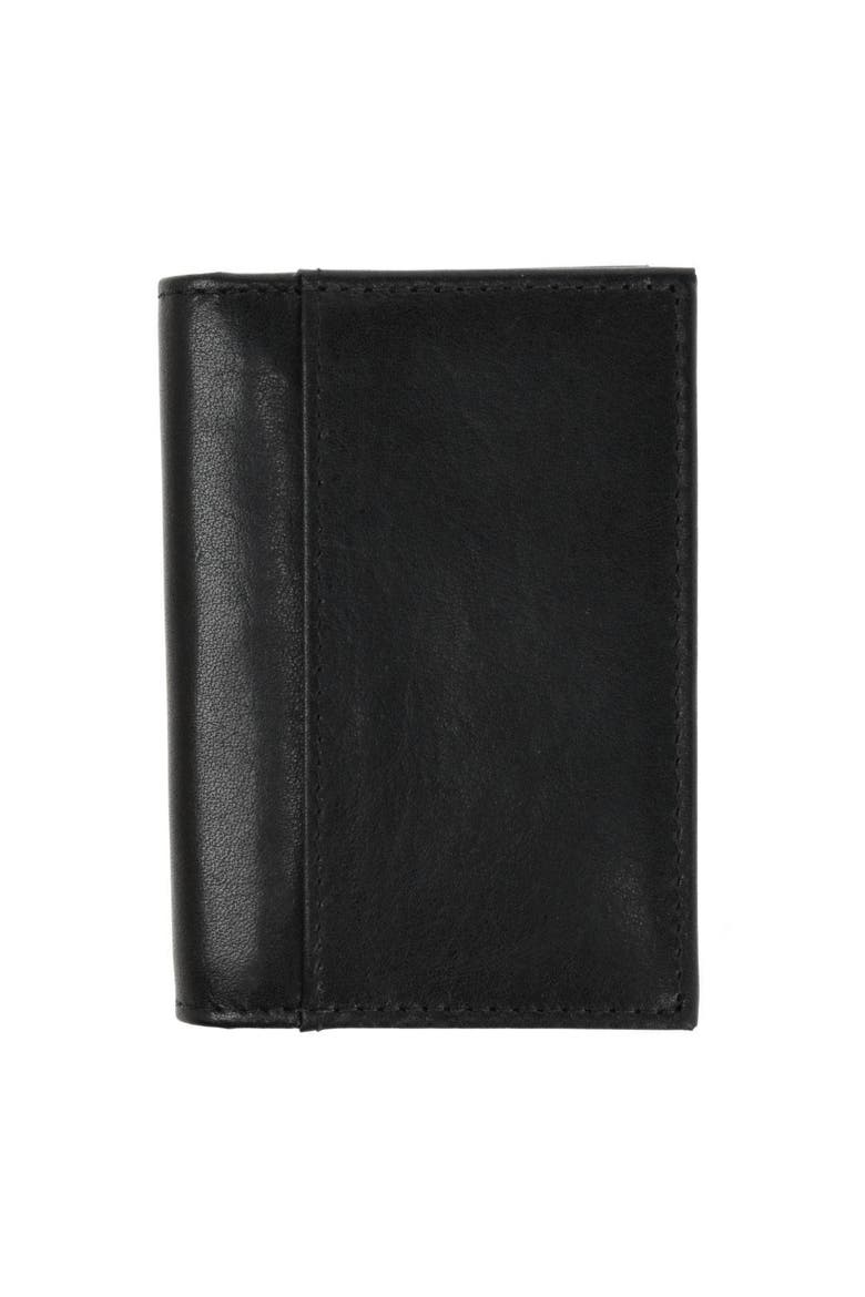 Tennyson Bi-fold Id Window Leather Card Case, Main, color, Black