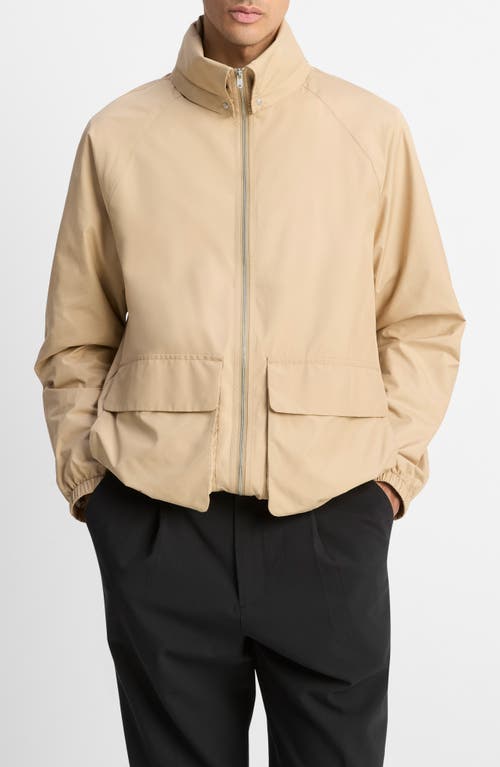 Vince Hooded Windbreaker Jacket In Neutral