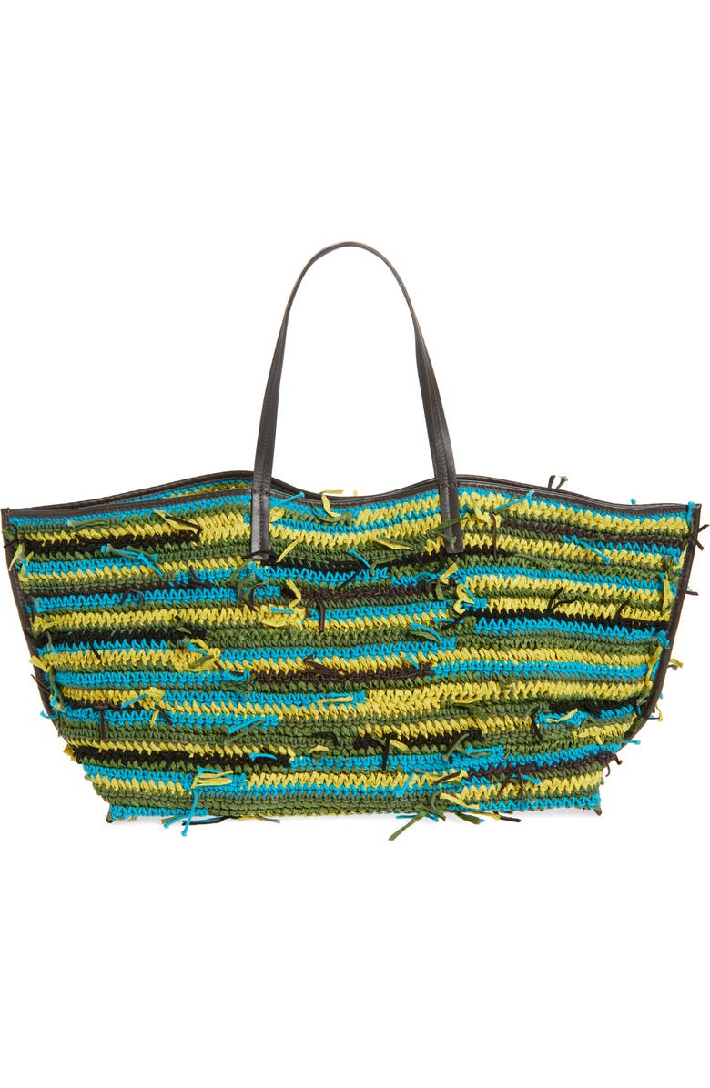 STAUD Large Christos Crochet Tote, Main, color, Happy Sack