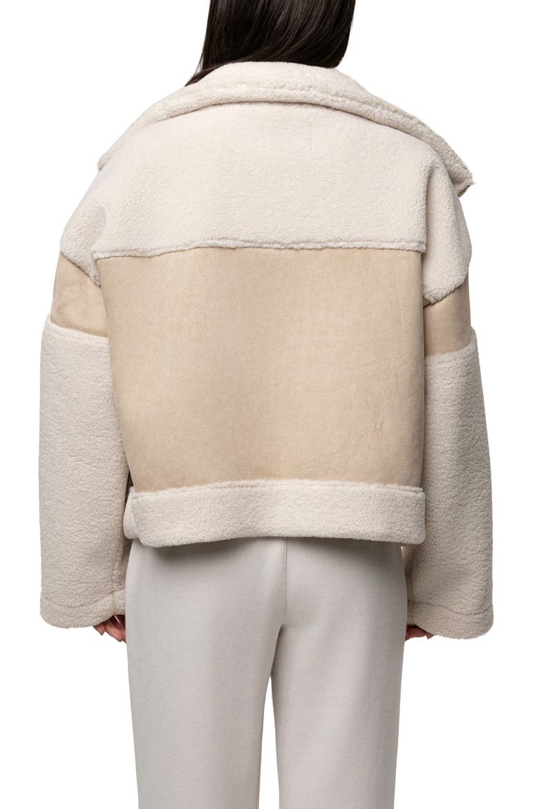 Faux Shearling Coat, Alternate, color, SAND