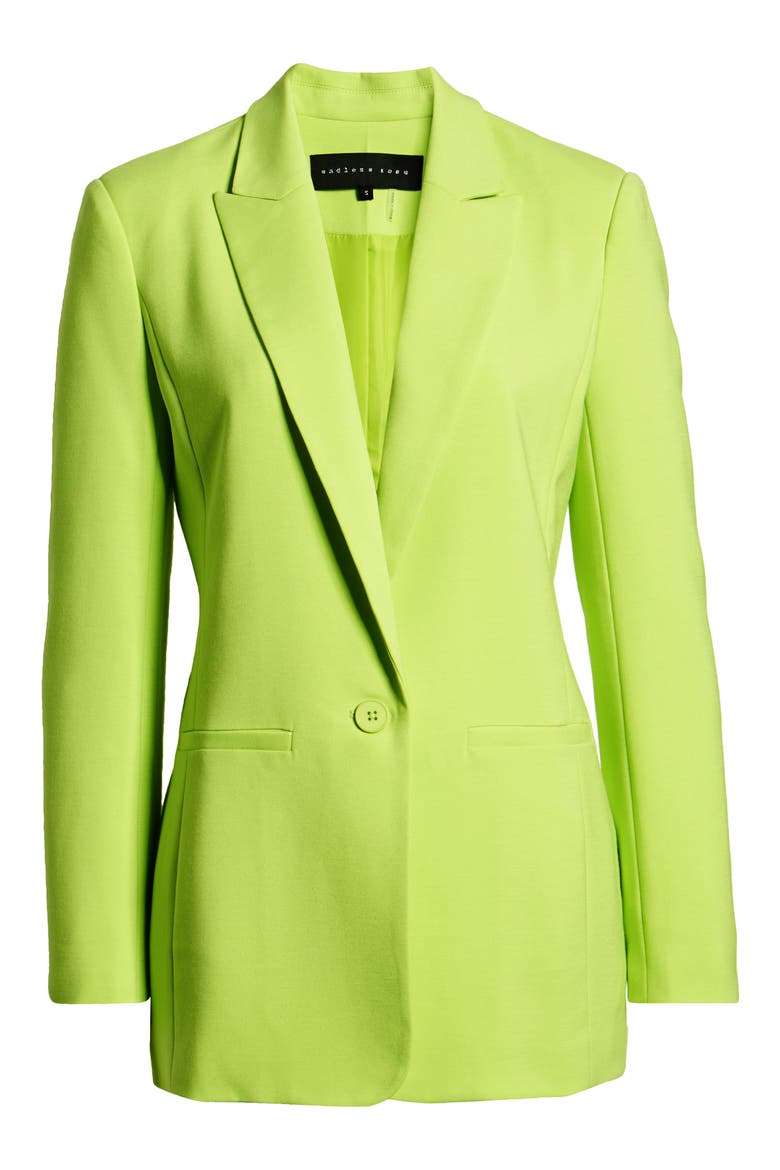 Tailored Blazer, Alternate, color, LIME