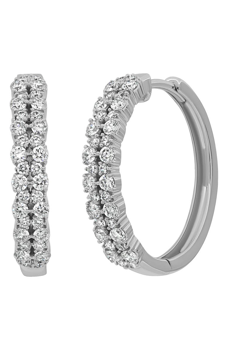 Bony Levy Liora Diamond Hoop Earrings, Main, color, 