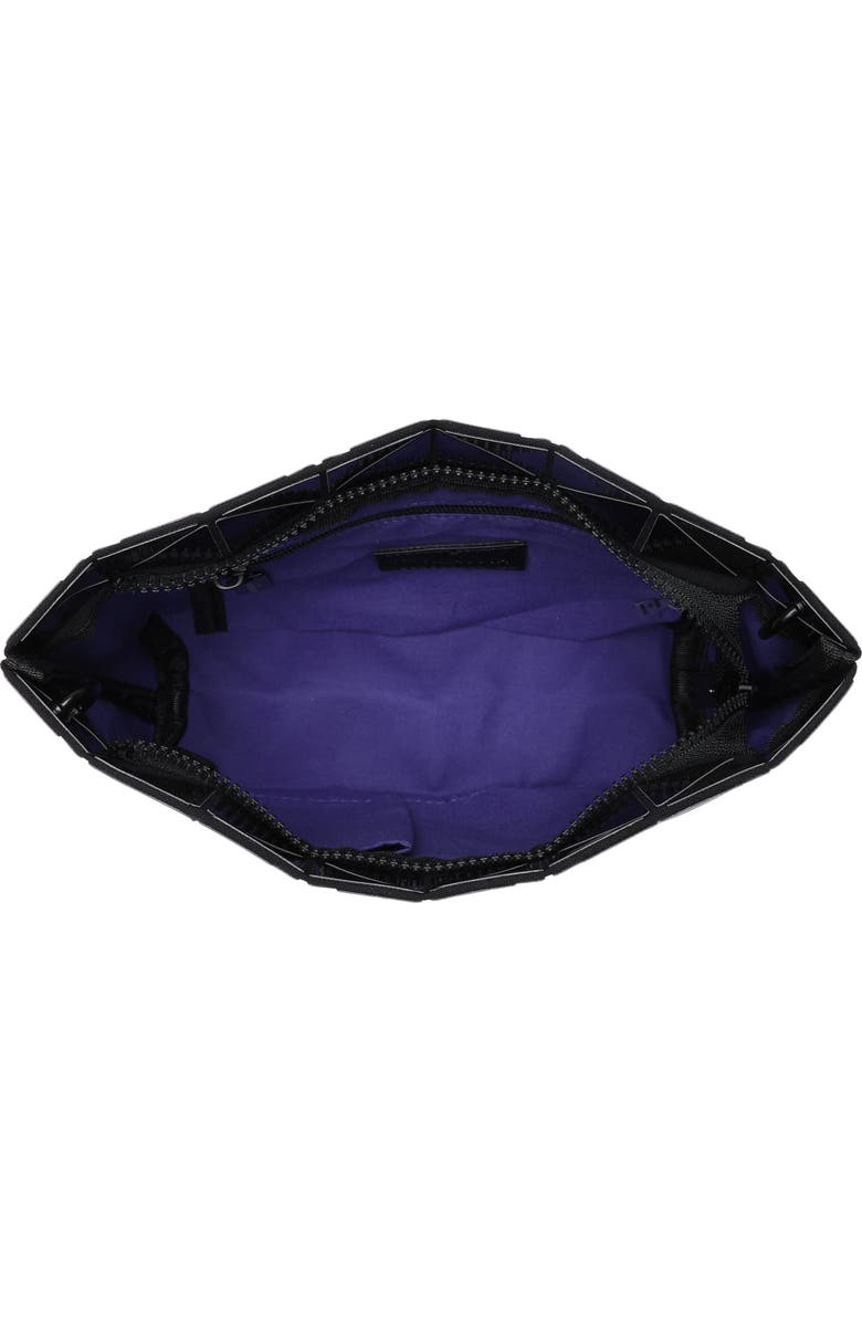 PATRIZIA LUCA Chevron Convertible Clutch, Alternate, color, Shiny Black