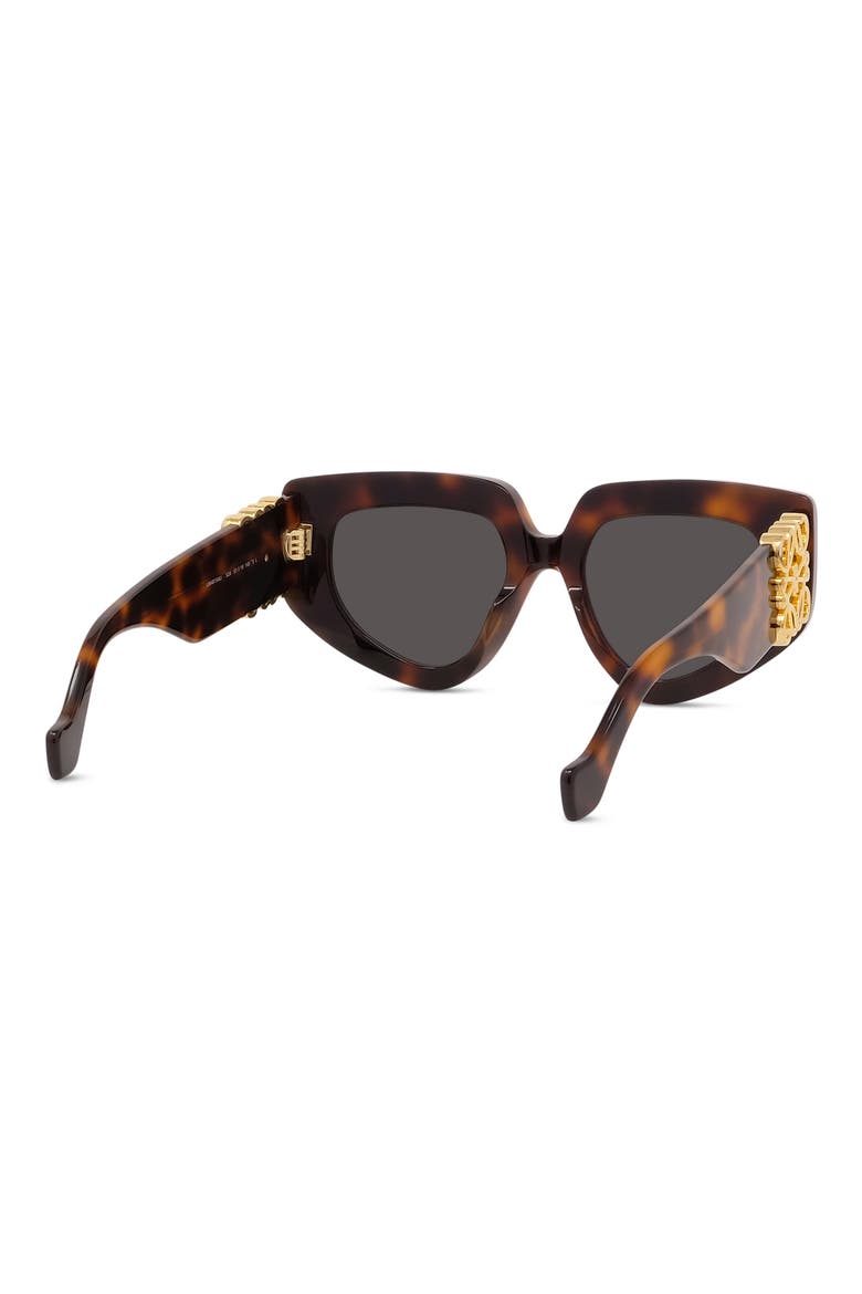 Anagram 51mm Geometric Sunglasses, Alternate, color, DARK HAVANA / SMOKE