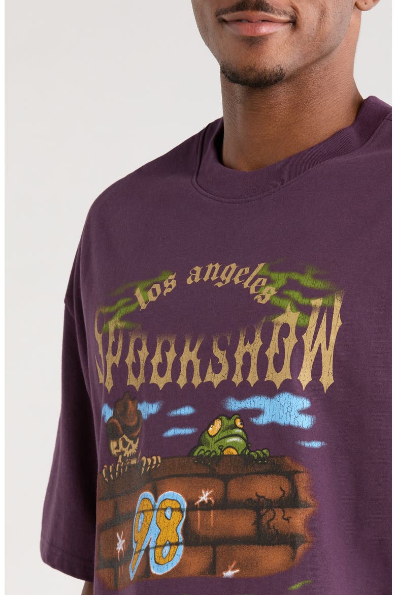 Spookshow Cutoff Graphic T-Shirt, Alternate, color, PURPLE
