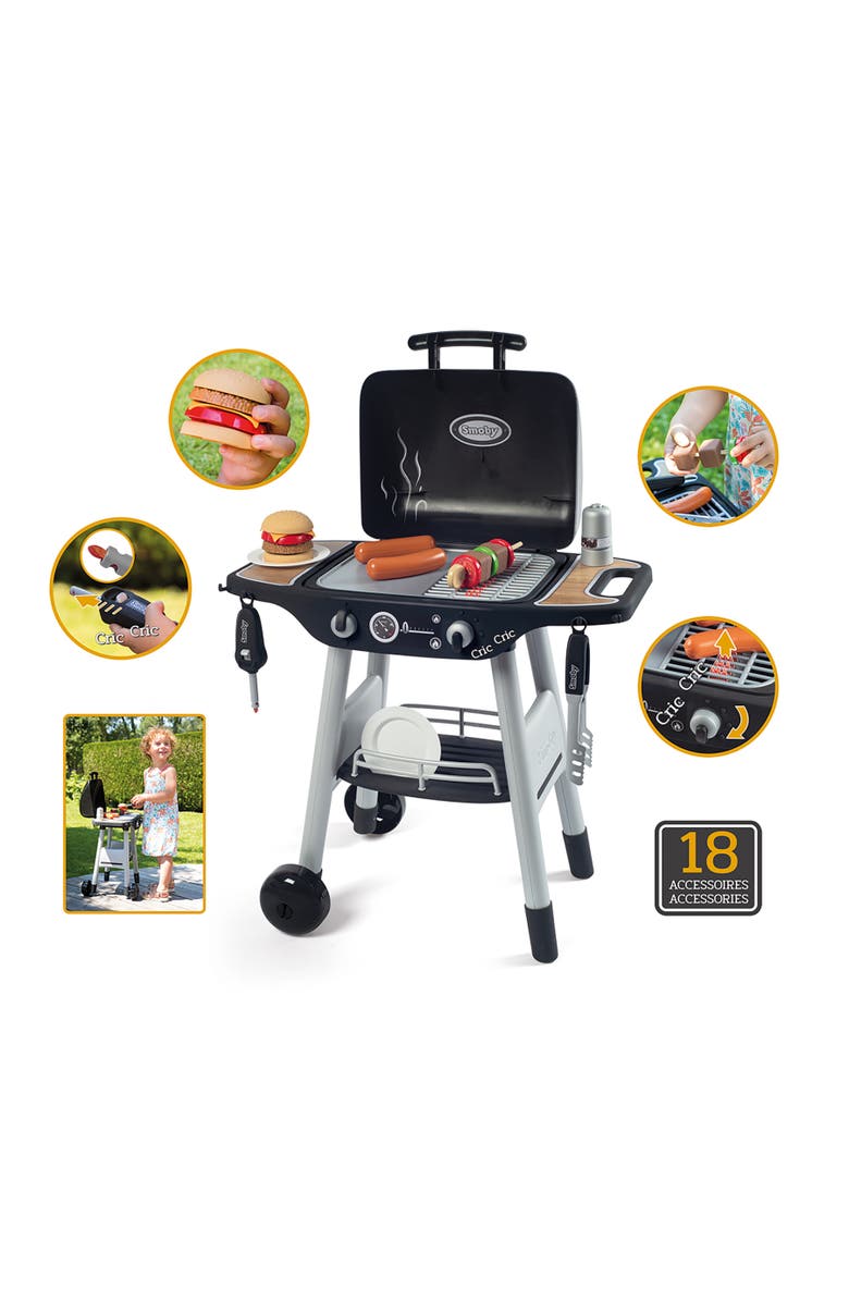Smoby Toys Bbq Plancha Play Grill With Accessories, Alternate, color, Multicolored