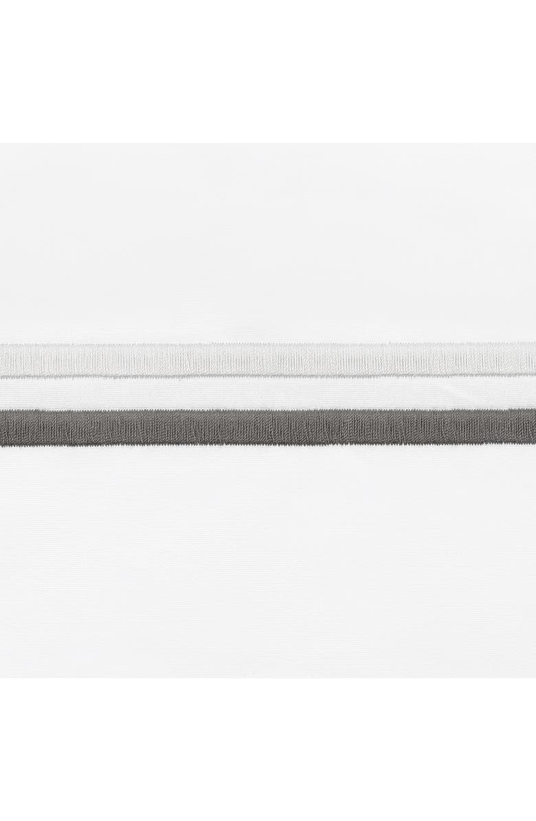 Matouk Essex Set of 2 Pillowcases, Alternate, color, Charcoal