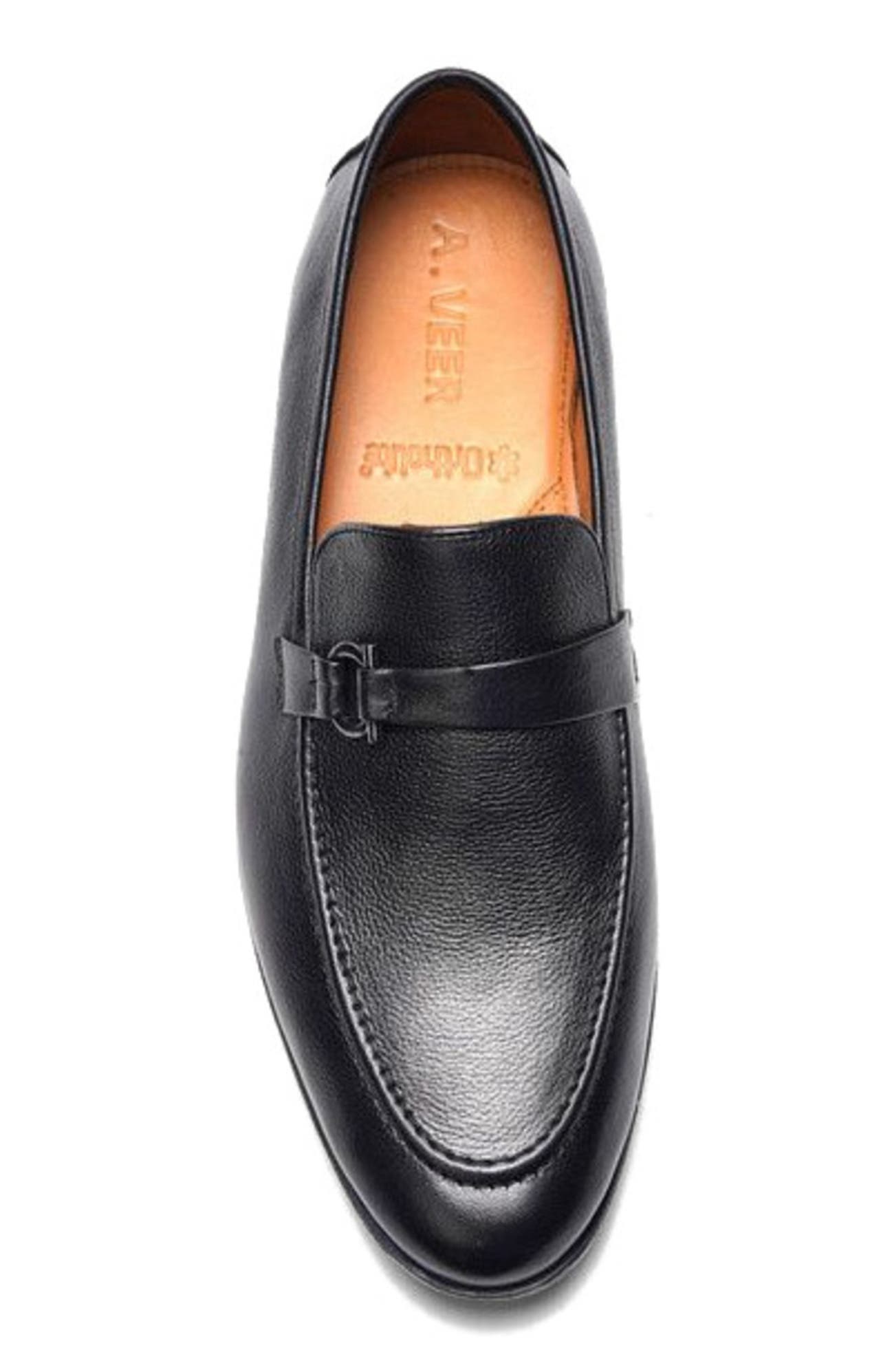 A. Veer Astor Loafer, Alternate, color, Black Leather