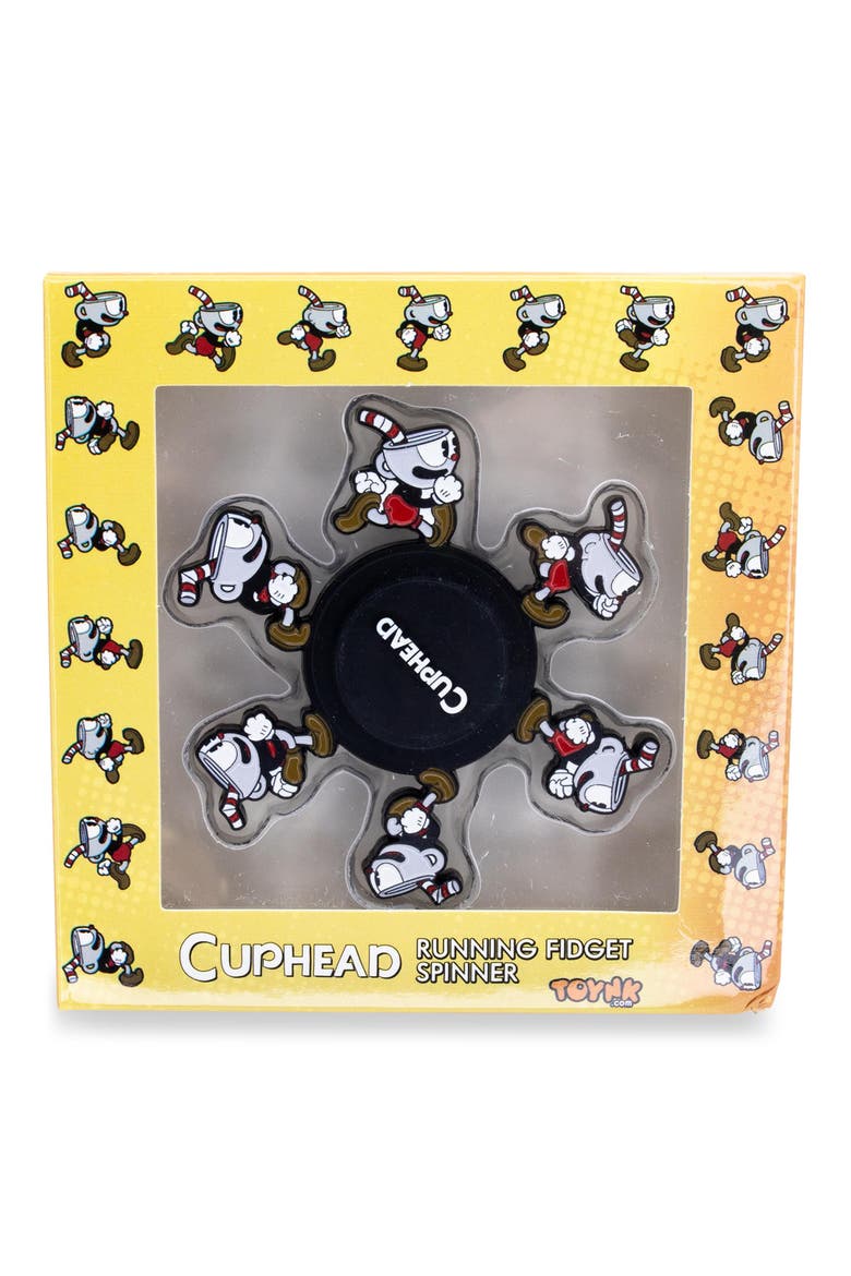 Cuphead Running 3-Inch Fidget Toy Spinner, Alternate, color, Red