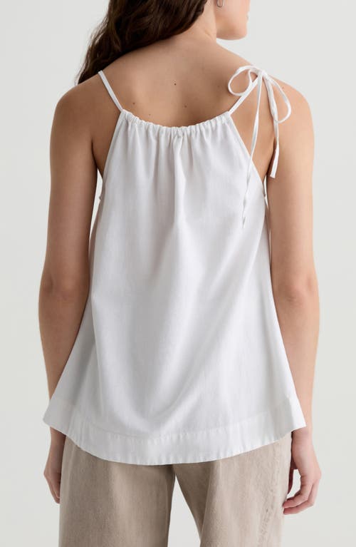 Ag Ivy Tie Strap Linen Blend Tank