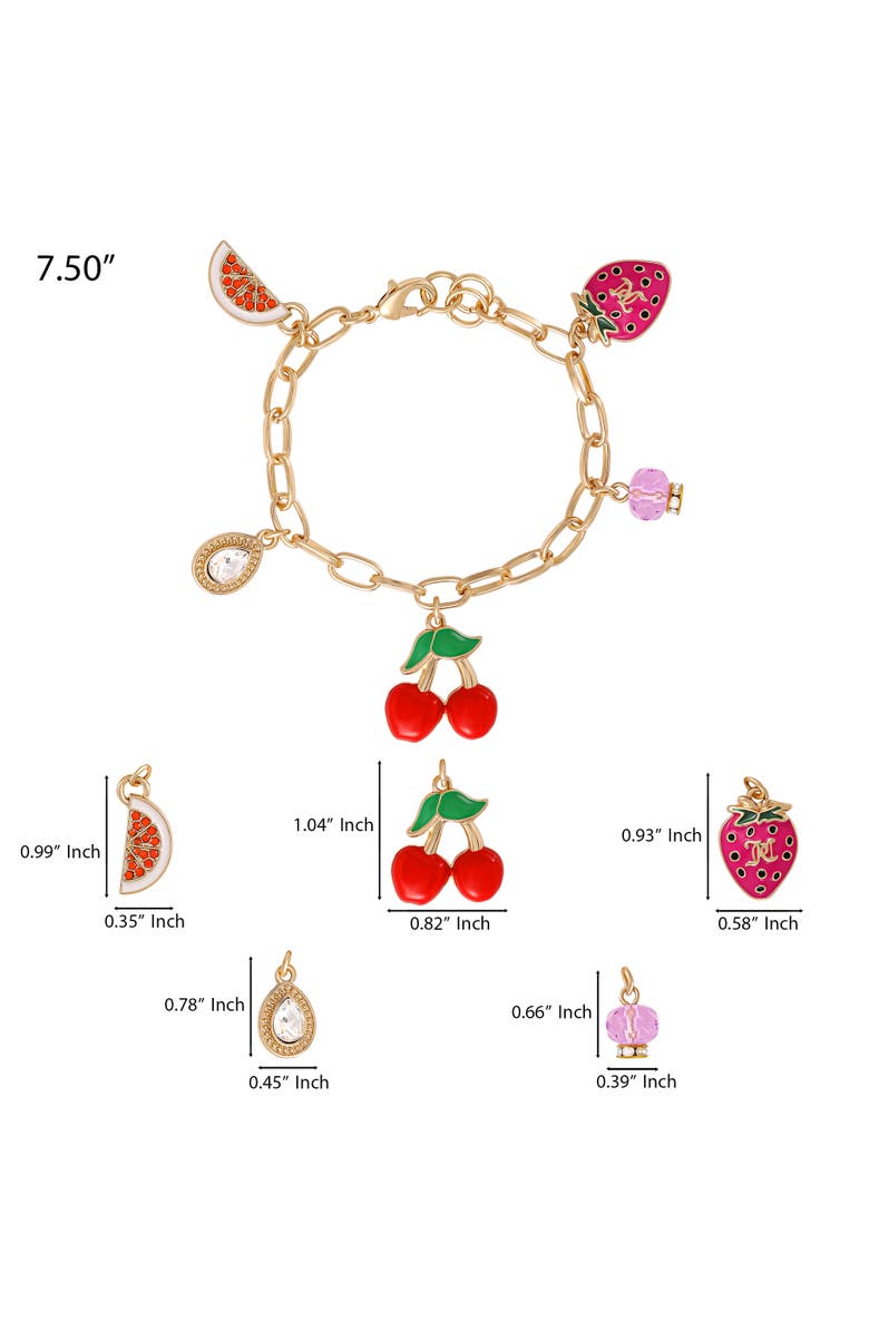 Juicy Couture Cherry
Fruit Charm Bracelet, Alternate, color, Gold Tone