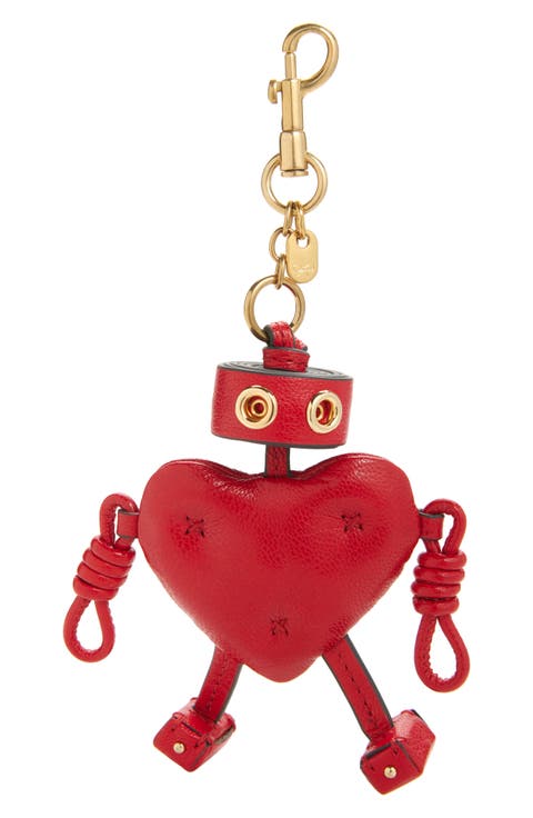 Valentine's Day Chubby Heart Leather Bag Charm