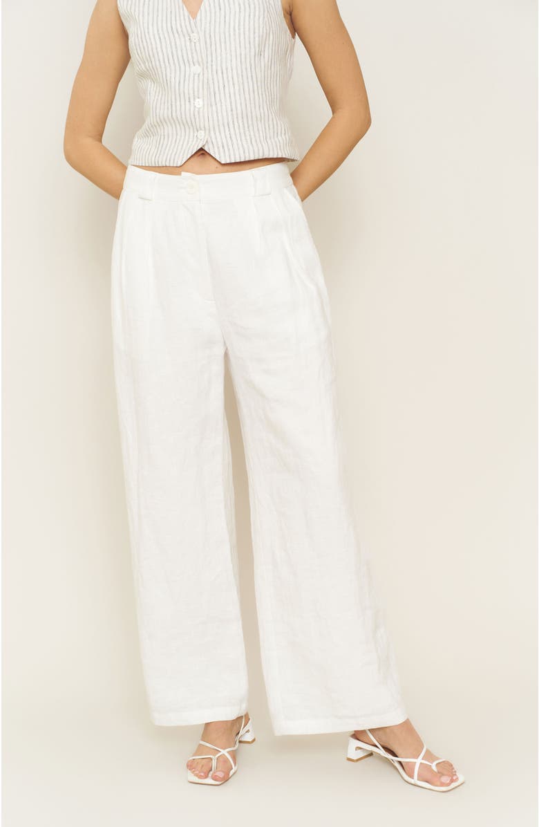 Whimsy + Row Leanna Pants, Main, color, White
