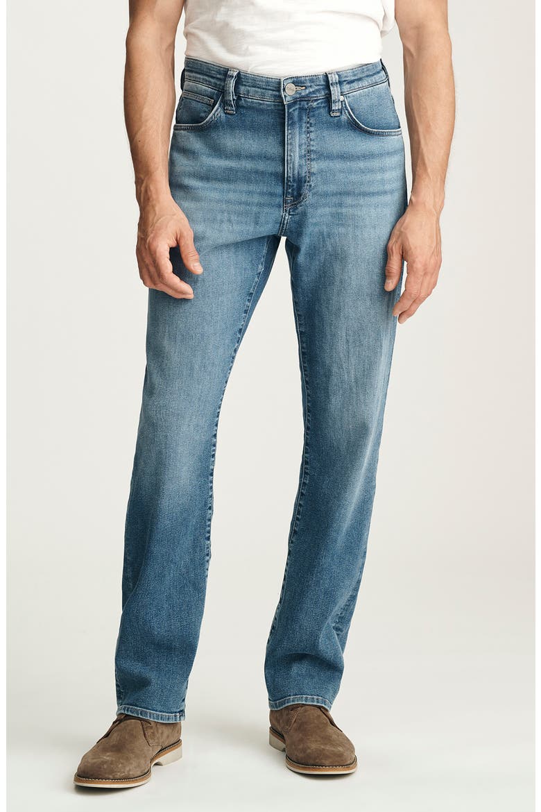 Courage Straight Leg Jeans, Main, color, LIGHT FOGGY AERODENIM