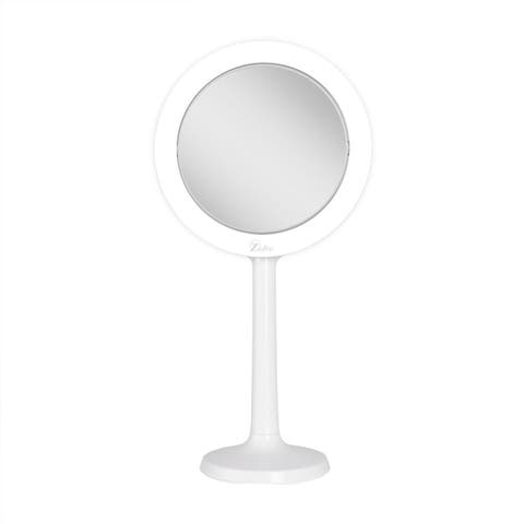 Hudson Lighted Makeup Mirror with 8X/1X Magnifications & Suction Cup
