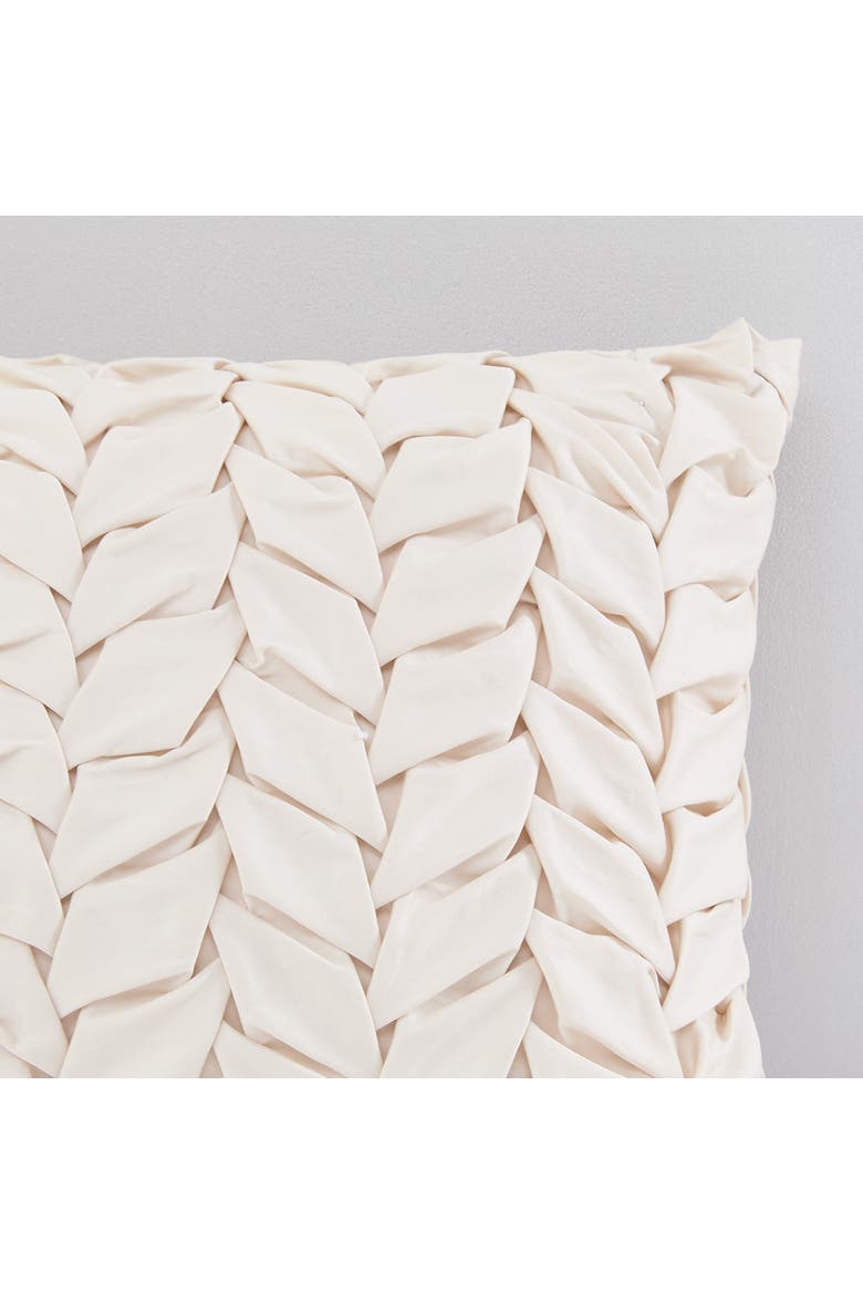 Chanterelle Cotton Pillow Cover, Alternate, color, Cream