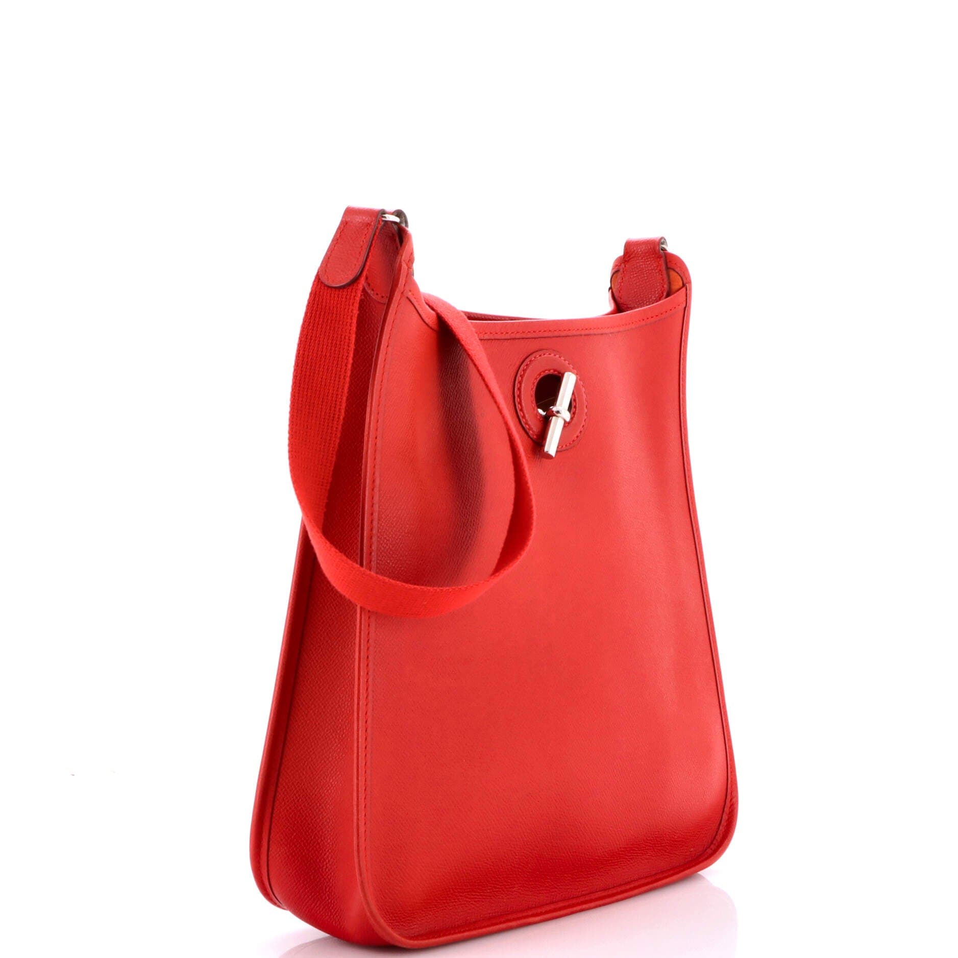Pre-Owned Hermes Vespa Bag Epsom PM, Alternate, color, Rouge Vif
