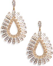 Tasha Open Teardrop Drop Earrings