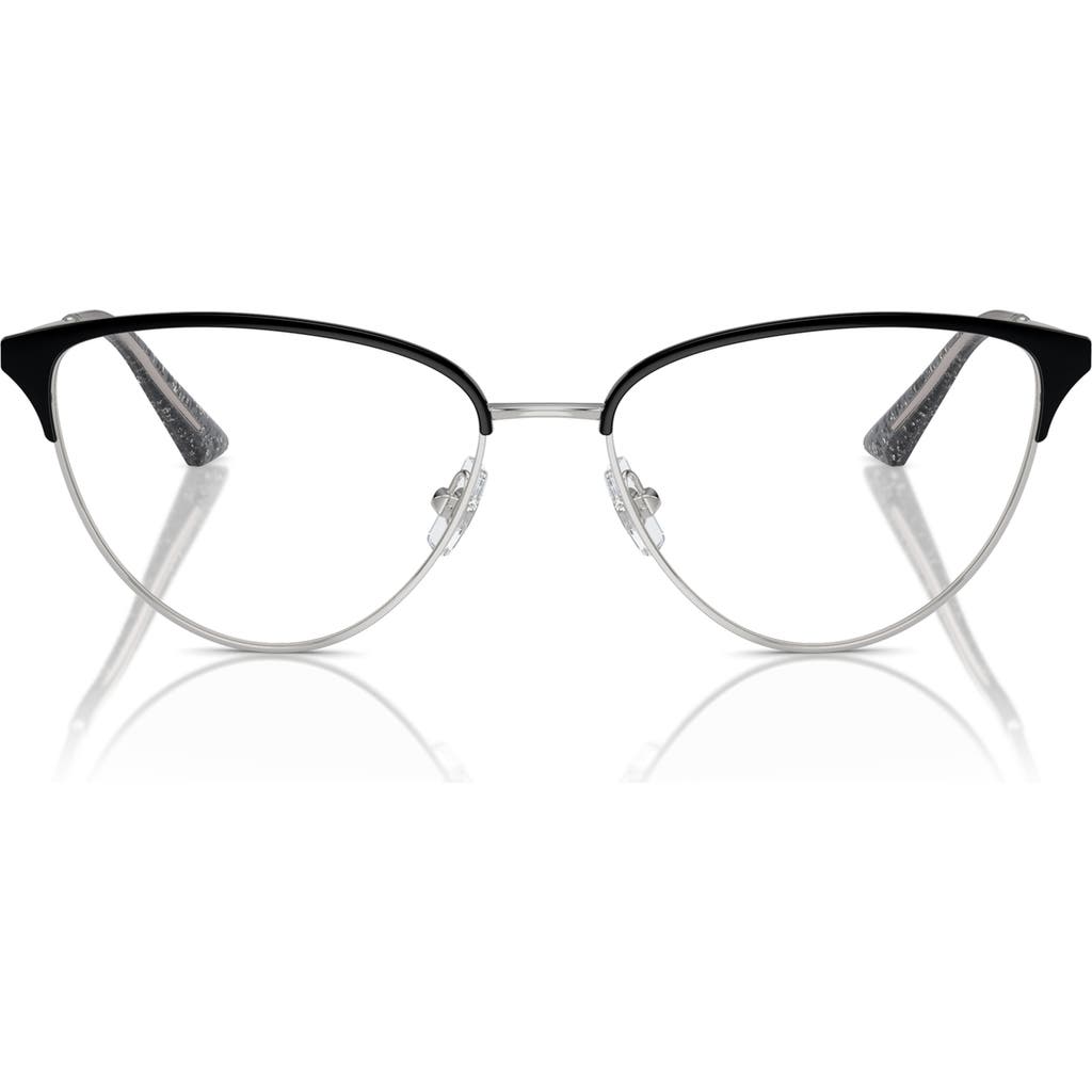 Jimmy Choo 55mm Cat Eye Optical Glasses In Black