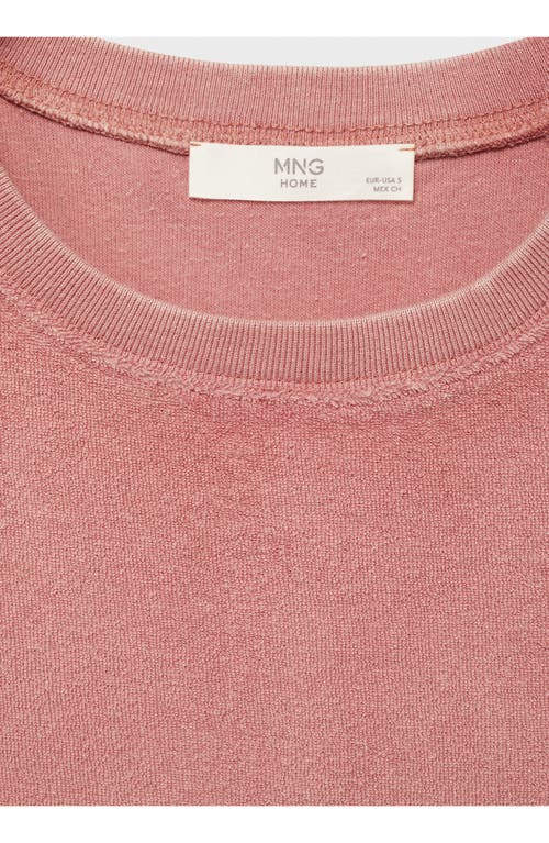 Shop Mango Overdyed Cotton Blend Terry Nightgown