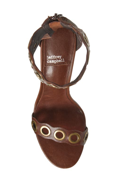 Jeffrey Campbell Julienne Ankle Strap Sandal In Brown