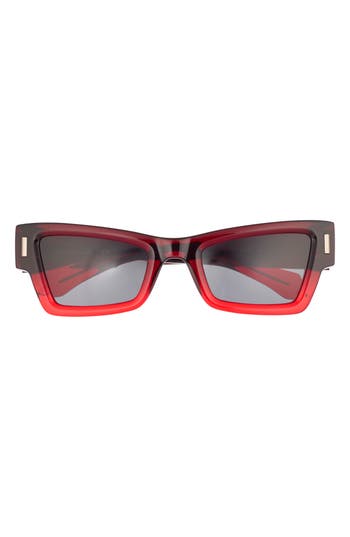Ferragamo Rivets 53mm Modified Rectangular Sunglasses