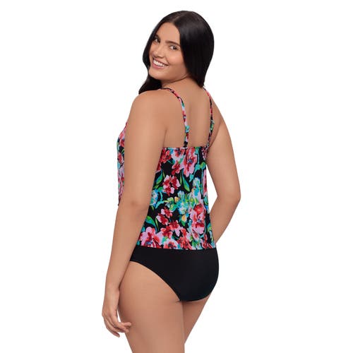 Trimshaper Ronnie 2 Tier Ruffle Tankini Swimsuit Top