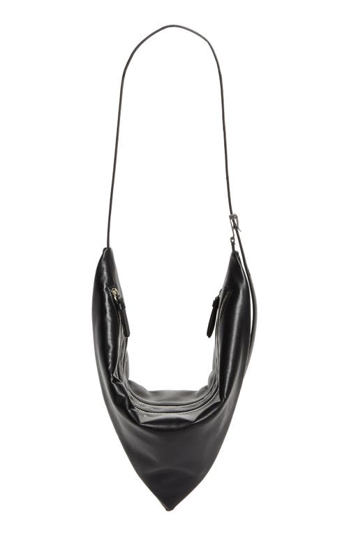 Proenza Schouler Tetra Double-zip Napa Leather Shoulder Bag In Black