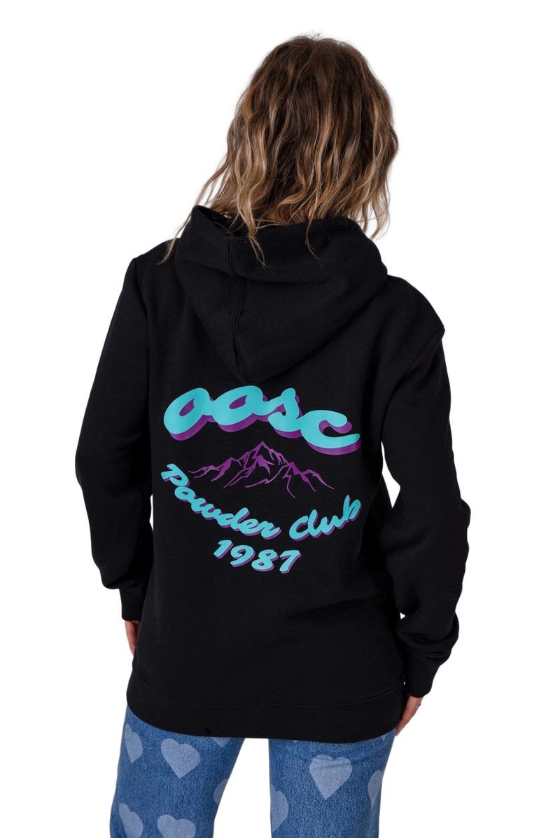 OOSC Powder Club Hoodie - Black, Alternate, color, Black