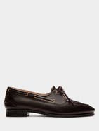 Bally Plume Moccasin in Dark Leather