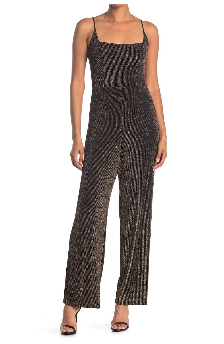 Row A Glitter Sleeveless Jumpsuit, Alternate, color,