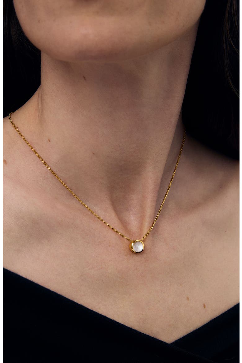Signature Midi Pendant Necklace, Alternate, color, IRIDESCENT PEARL/ GOLD