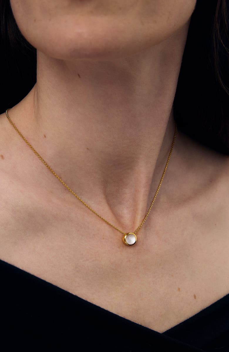 Dean Davidson Signature Midi Pendant Necklace, Alternate, color, Iridescent Pearl/ Gold