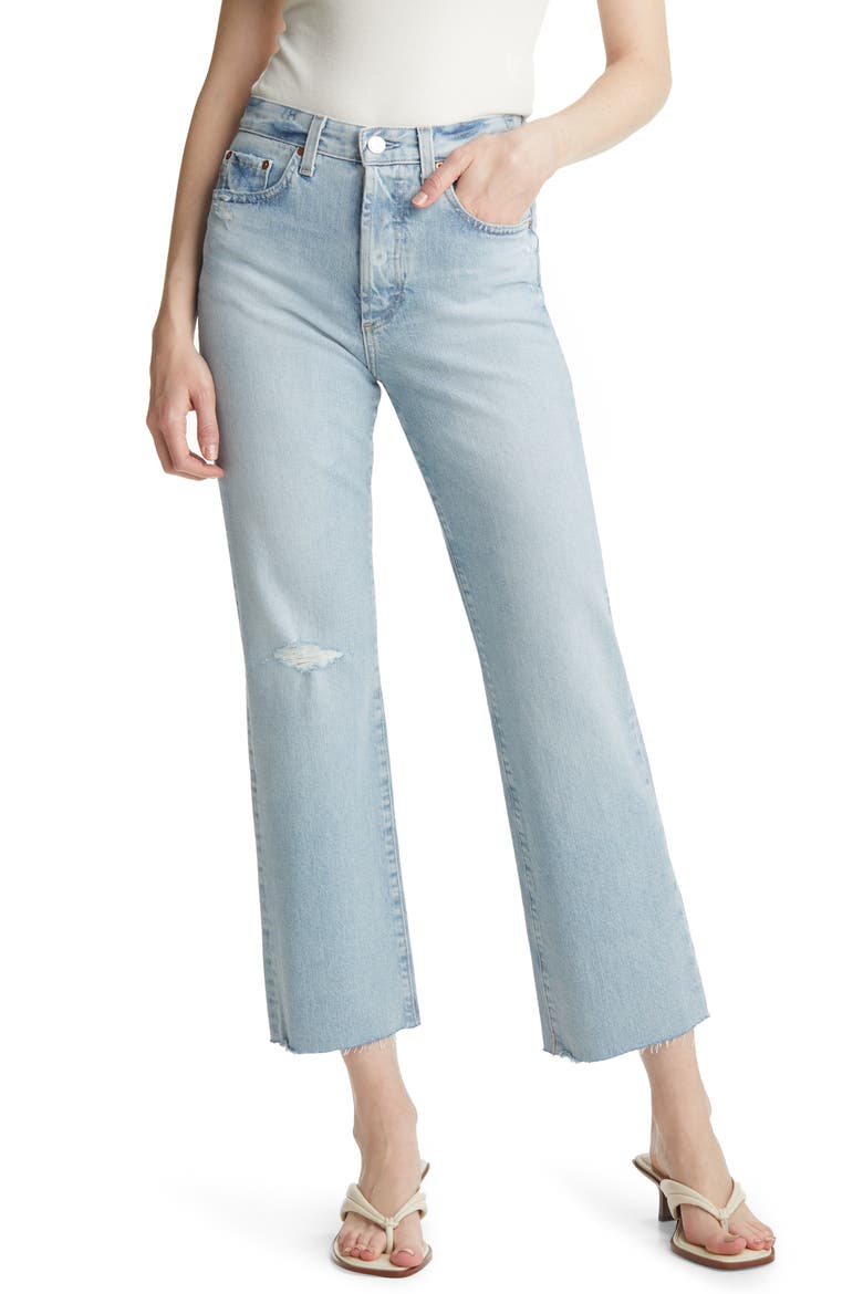Kinsley High Waist Crop Jeans, Main, color, SUMMER SOLSTICE