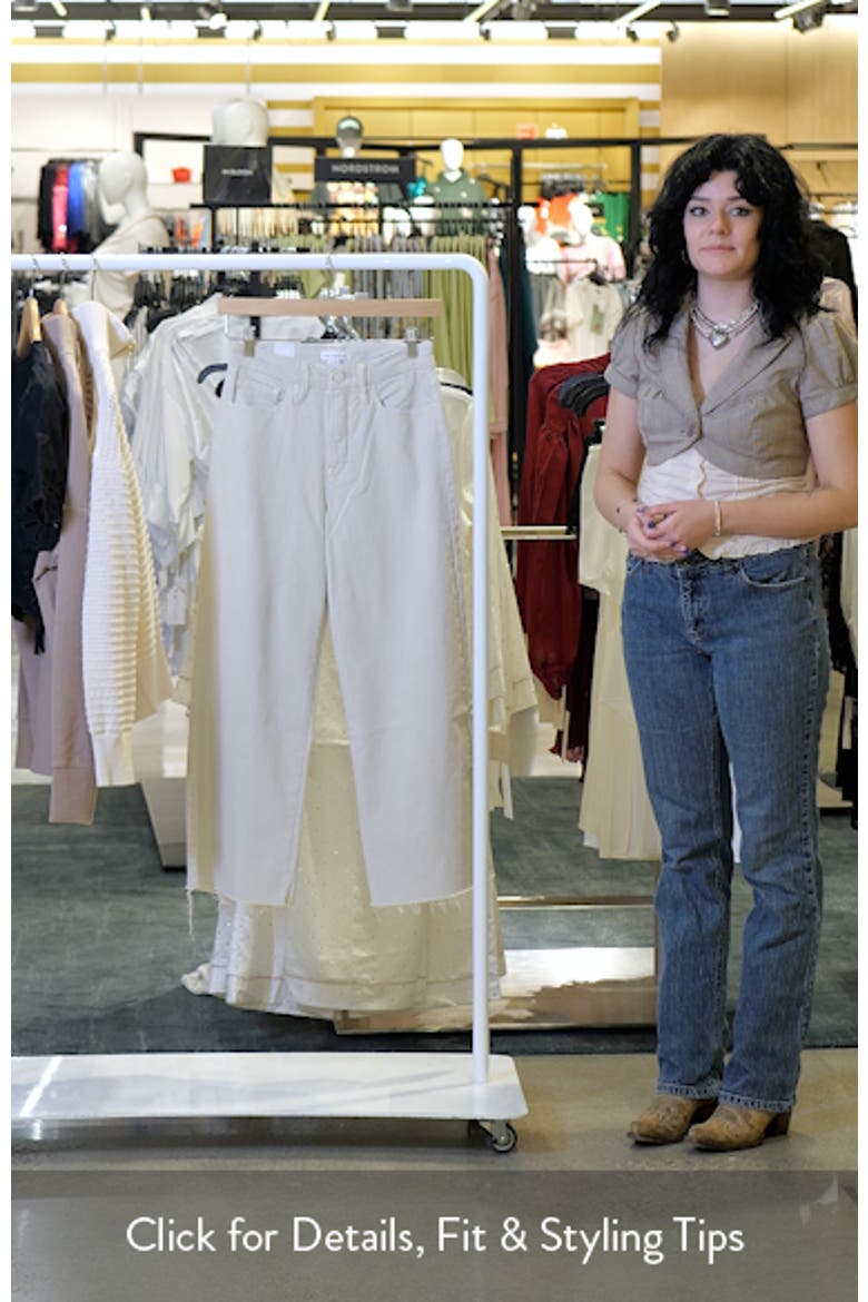 Good Waist Raw Hem High Waist Crop Palazzo Jeans video