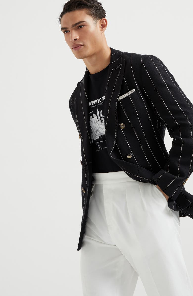 Brunello Cucinelli T-shirt with print, Alternate, color, 