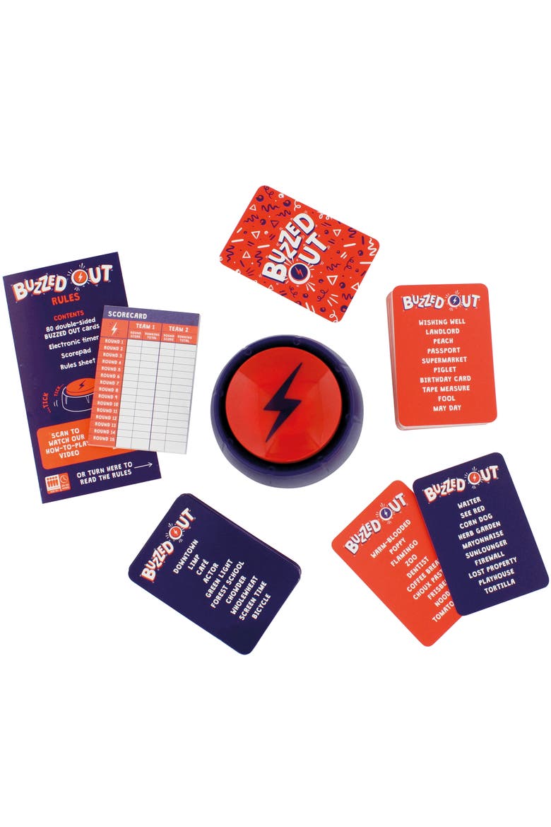 Buzzed Out, Fast Talking Word Guessing Party Game, Family Ages 14+, Alternate, color, Multicolored