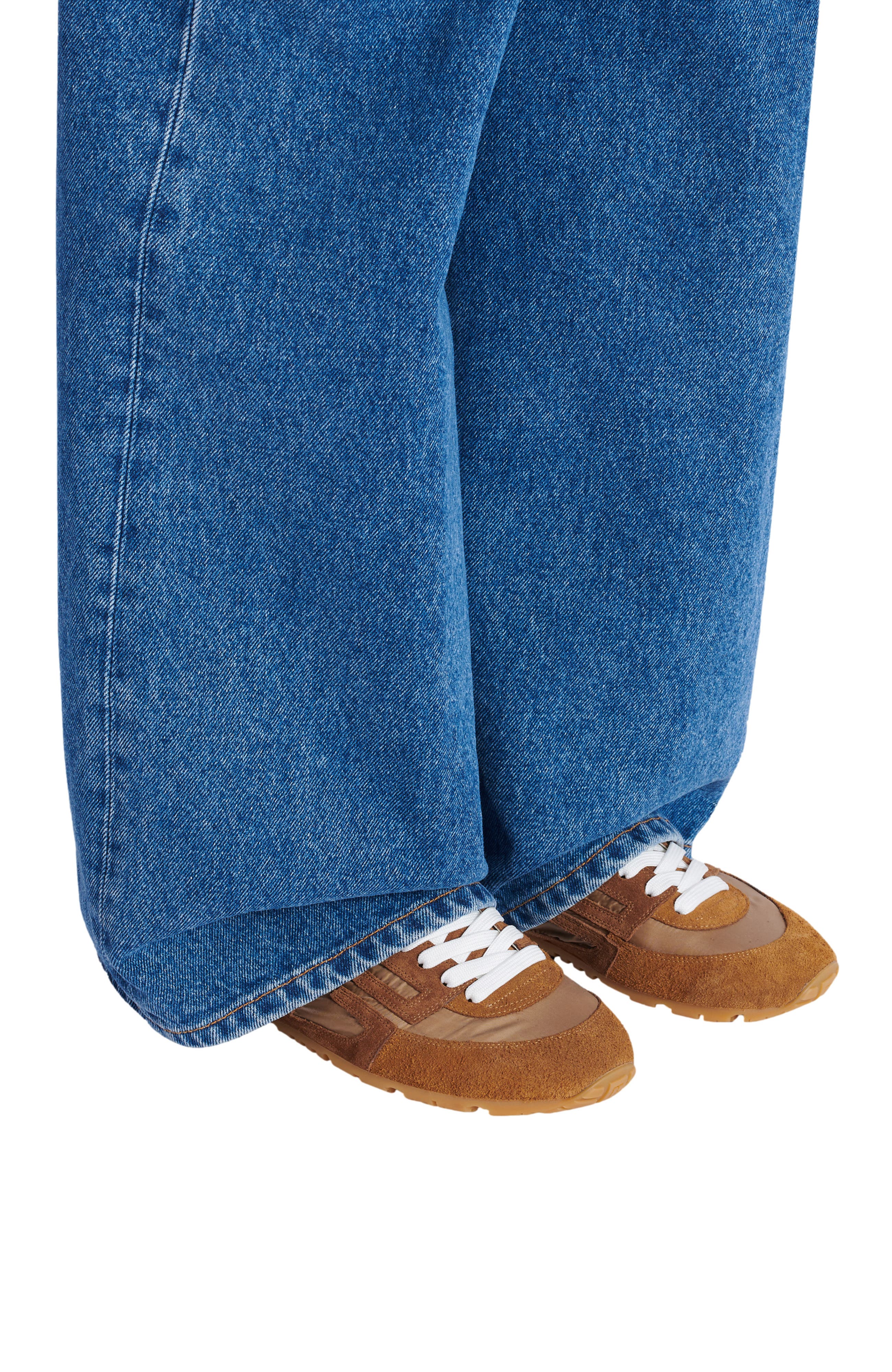 Balmain Racer 45 trainers in suede and nylon, Alternate, color, Brown