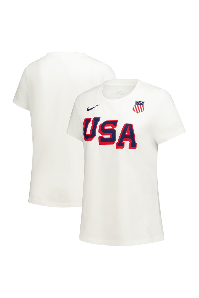 Women's Nike White US Hockey Core T-Shirt, Main, color, White
