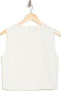 A.L.C. Beck Sleeveless Crepe Crop Top