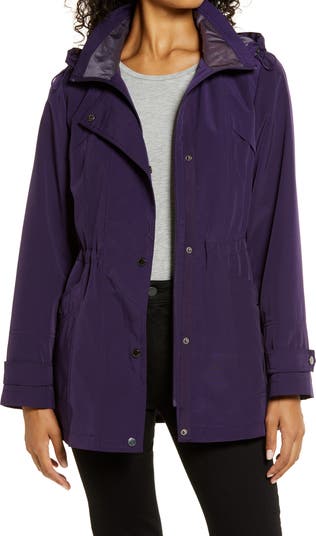 Cinched waist rain jacket online