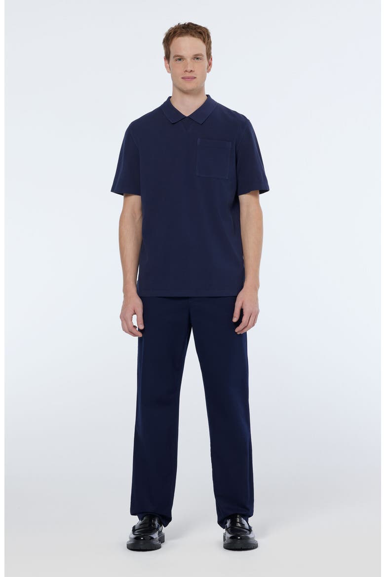 Piqué Pocket Polo, Alternate, color, NAVY