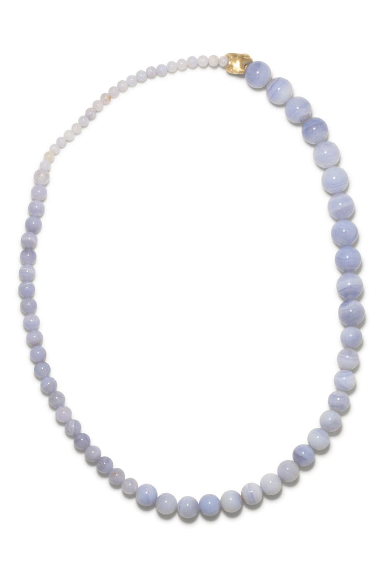 Tidelands Beaded Necklace, Main, color, 18CT GOLD PLATED
