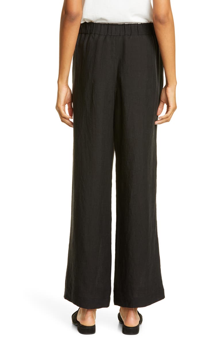 Jenni Kayne Elastic Waist Linen Pants, Alternate, color, 