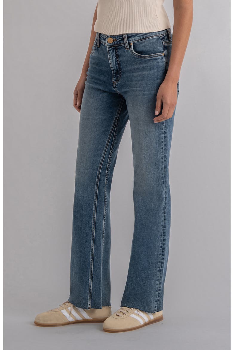 Kelly Fab Ab Kick Flare Jeans, Alternate, color, HEROIC