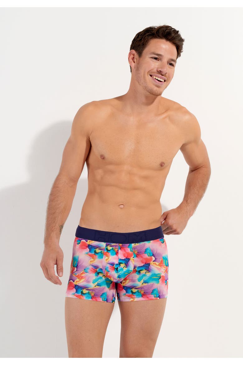Aquaflowers Boxer Briefs, Alternate, color, Multico Print