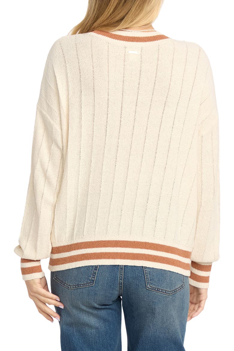 Classic Days Oversize Cotton Blend Sweater, Alternate, color, WHITECAP