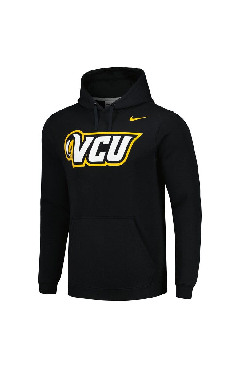 Nike Men's Nike Black VCU Rams Club Fleece Pullover Hoodie, Alternate, color,