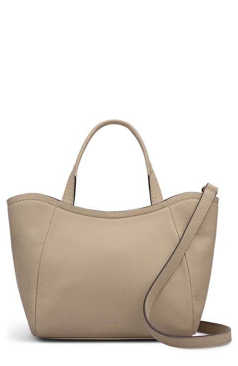 Small Muswell Lane Pebbled Leather Satchel