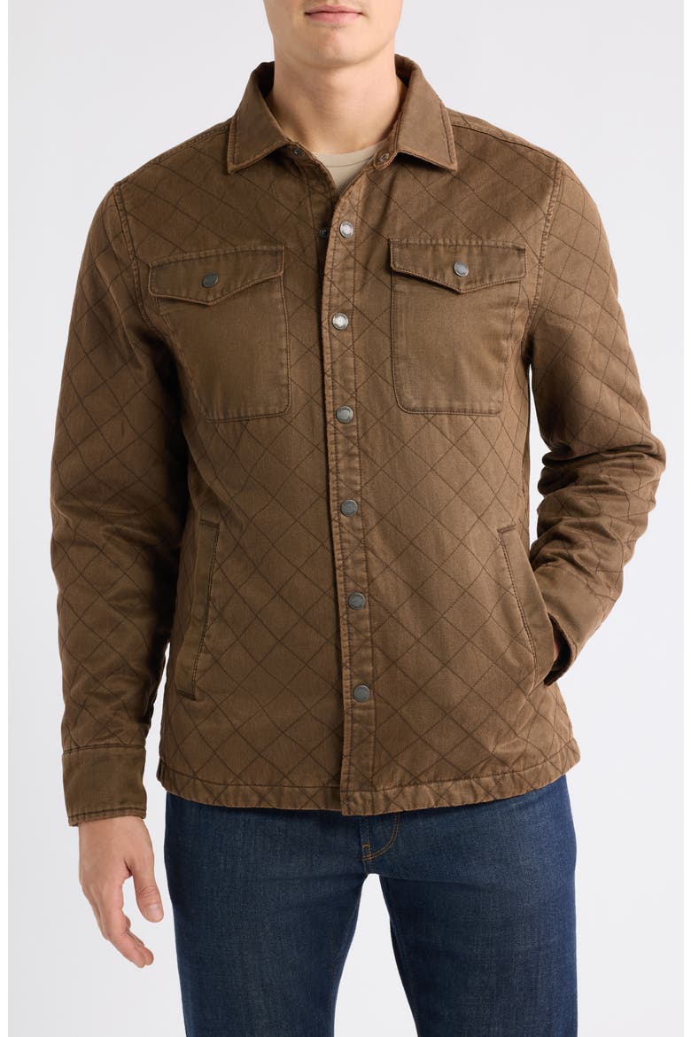 Quilted Chore Coat, Alternate, color, RUSSET